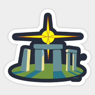 Stonehenge Solstice Sticker